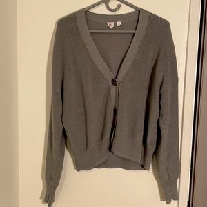 Knit sea green cardigan